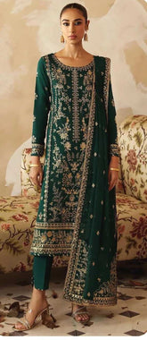 GEORGETTE WITH HEAVY EMBROIDERY WITH KHATLI WORK SUIT